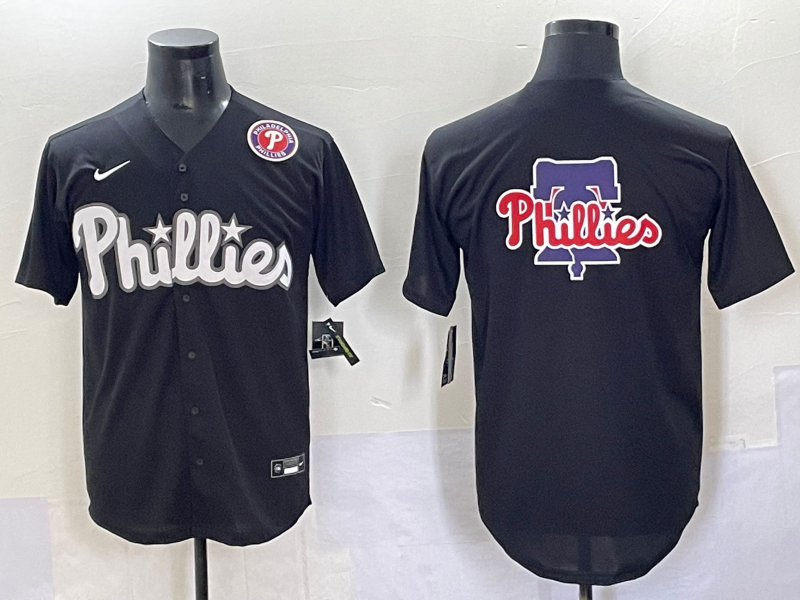 Men Philadelphia Phillies blank Black Seventh generation Joint Name Nike MLB 2025 Jersey style 6